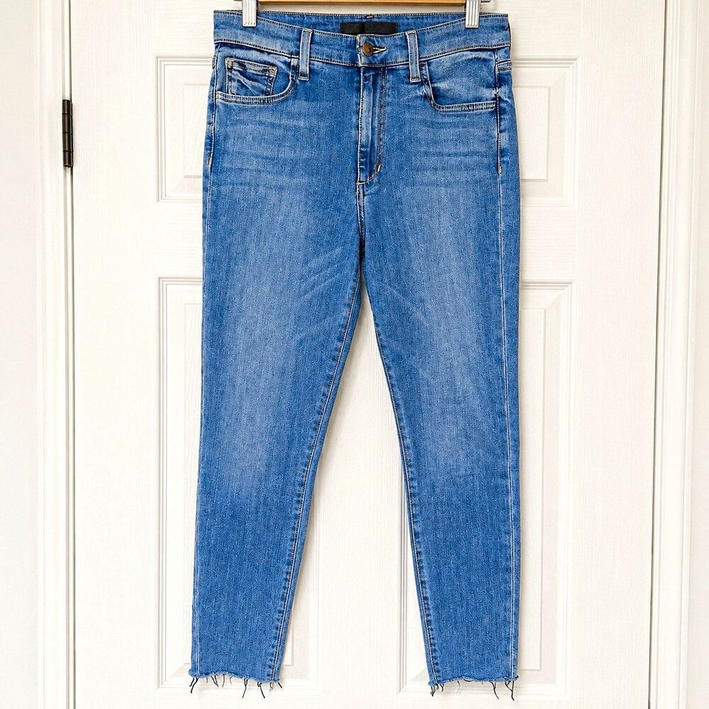 Joe’s Jeans The Charlie Women’s 29 High Rise Skinny Ankle Raw Hem Blue Jeans